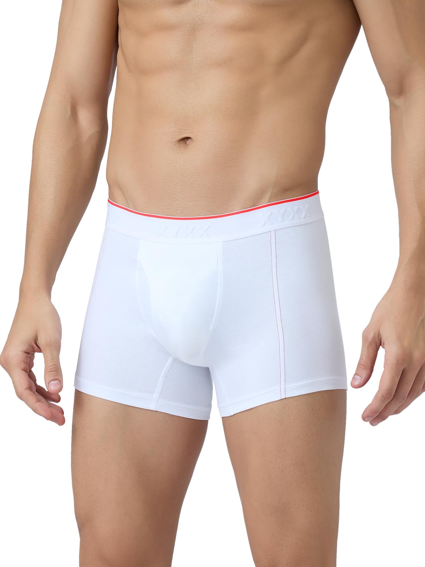 XYXX Men's Crux 100% Super Combed Cotton Regular Fit Solid Antibacterial Trunks with No Marks Waistband