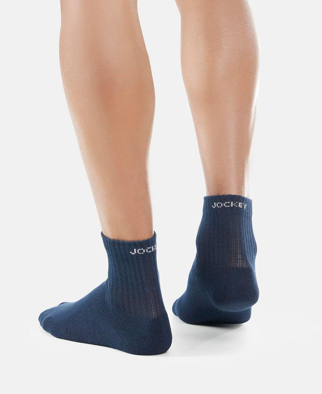 Jockey 7036 Men's Compact Cotton Terry Ankle Length Socks With Stay Fresh Treatment (Pack of 3)
