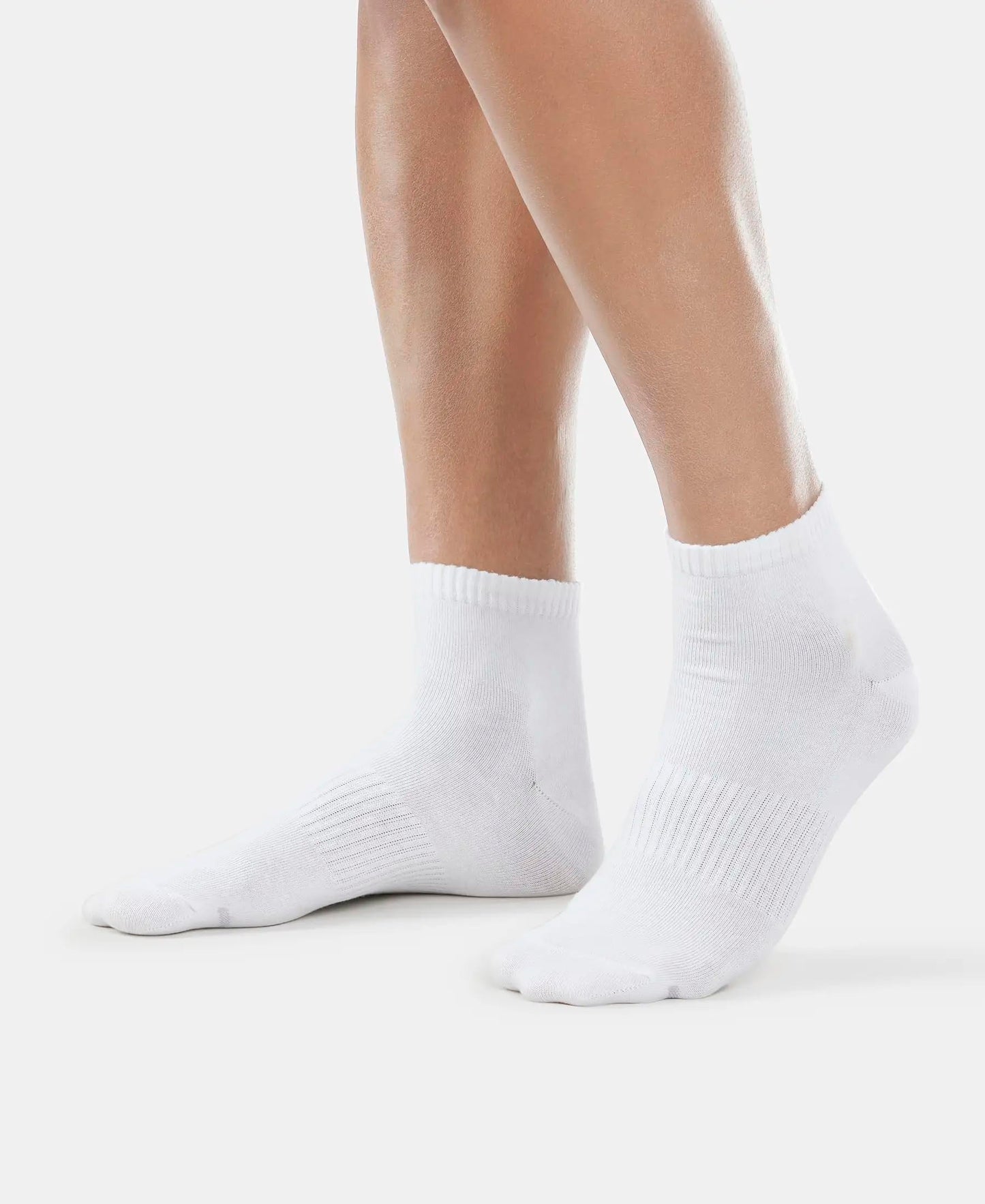 Jockey 7106 Men's Compact Cotton Stretch Ankle Length Socks With Stay Fresh Treatment