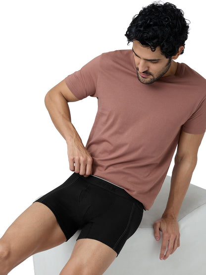 XYXX Men's Crux 100% Super Combed Cotton Regular Fit Solid Antibacterial Trunks with No Marks Waistband