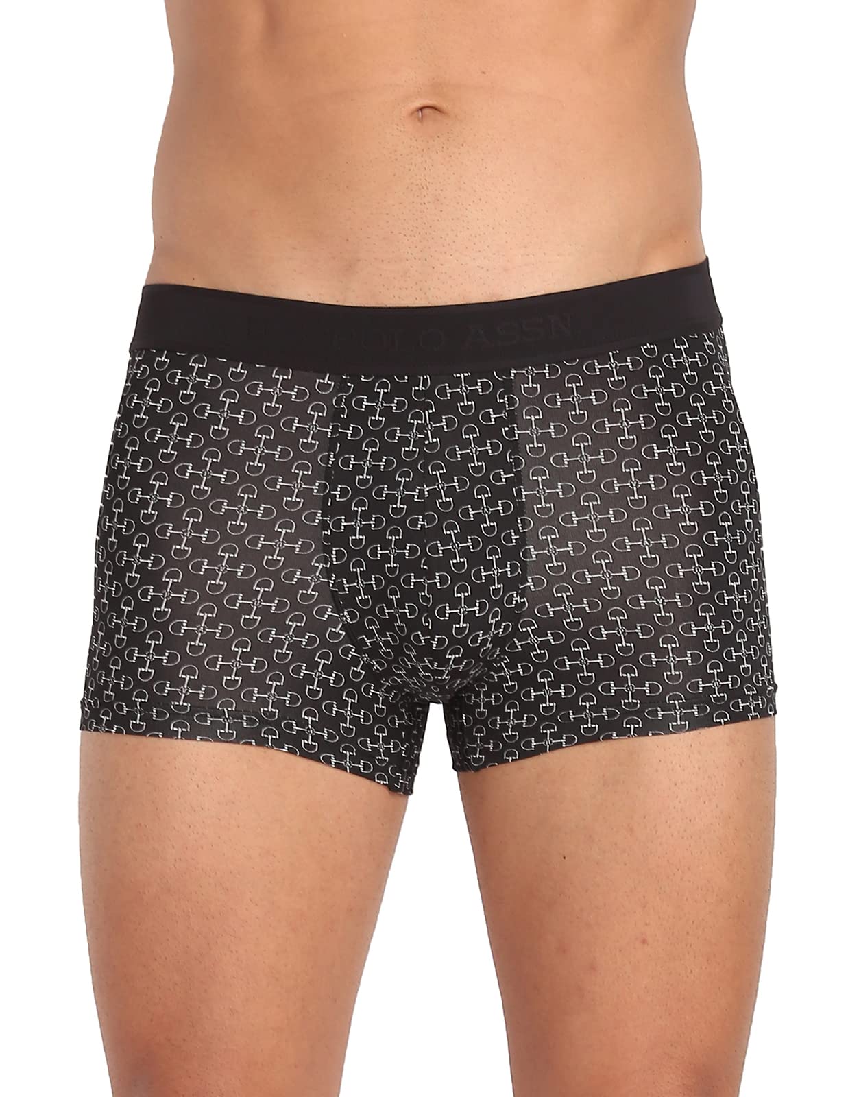 U.S. POLO ASSN. Men's Nylon Stretch Printed AT002 Active Trunks - Pack of 1