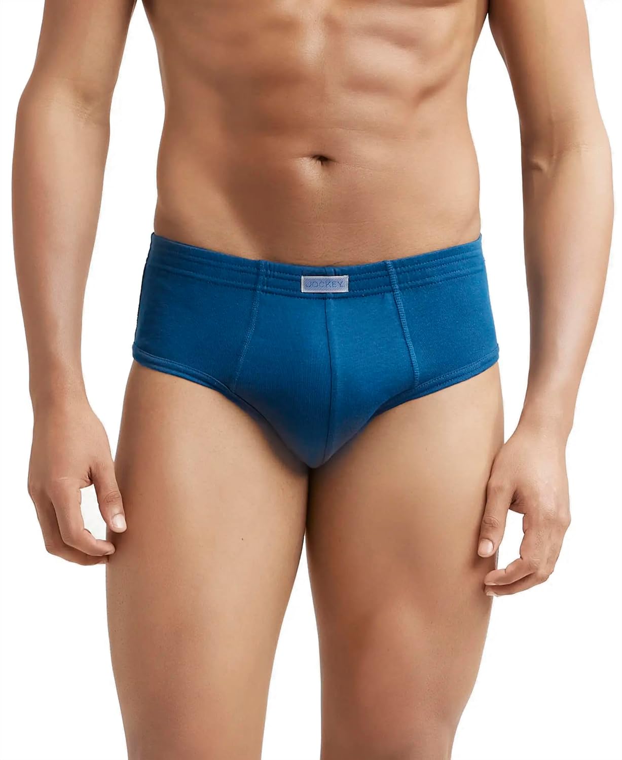 Jockey 1009 Men's Super Combed Cotton Rib Solid Brief with Stay Fresh Properties (Pack of 2)