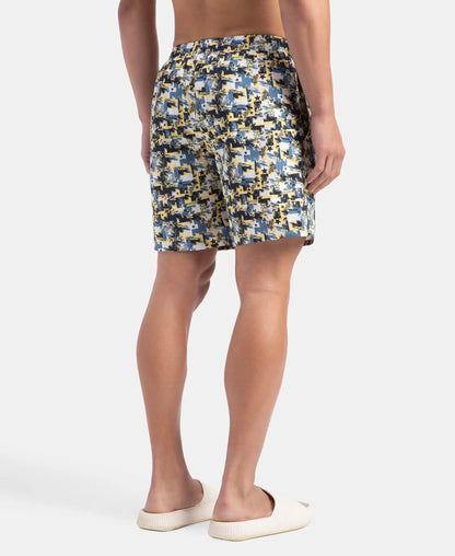 Jockey US57 Men's Super Combed Mercerized Cotton Woven Printed Boxer Shorts with Side Pocket (Pack of 2_Prints May Vary)