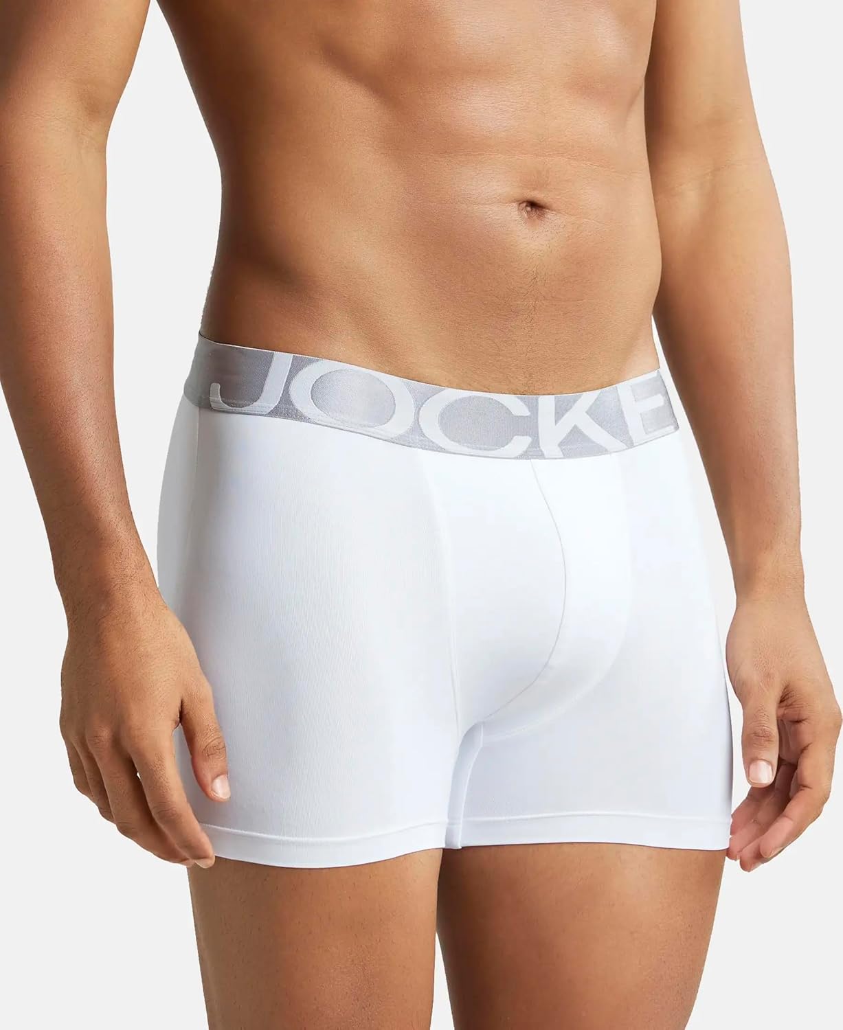 Jockey IC28 Men's Tactel Microfiber Elastane Stretch Solid Trunk with Moisture Move Treatment