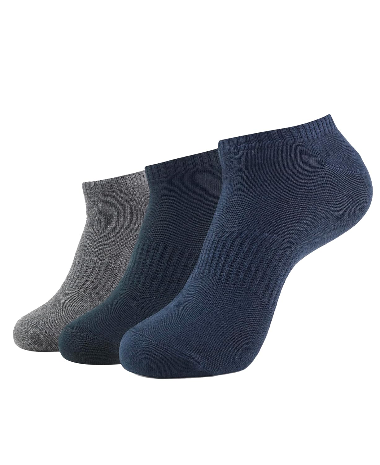 Jockey 7097 Men's Compact Cotton Stretch Low Show Modern Socks With Stay Fresh Treatment (Pack of 3)