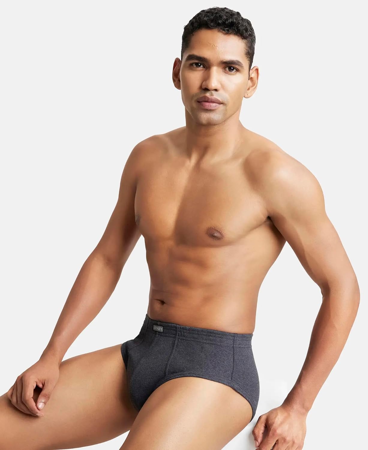 Jockey 1009 Men's Super Combed Cotton Rib Solid Brief with Stay Fresh Properties (Pack of 2)