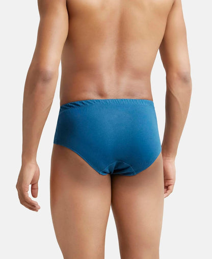 Jockey 8035 Men's Super Combed Cotton Solid Poco Brief with Ultrasoft Concealed Waistband (Pack of 2)