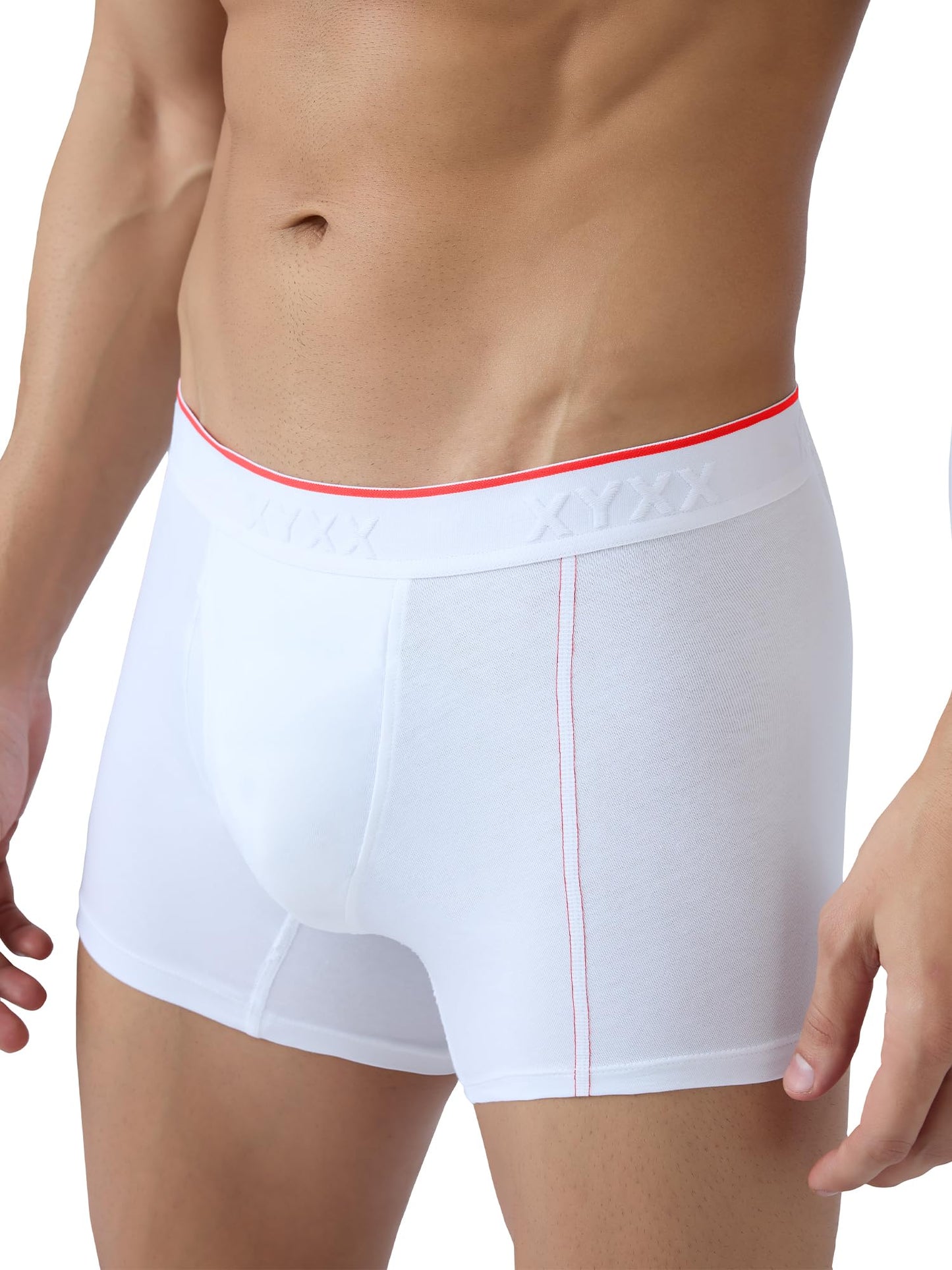 XYXX Men's Crux 100% Super Combed Cotton Regular Fit Solid Antibacterial Trunks with No Marks Waistband