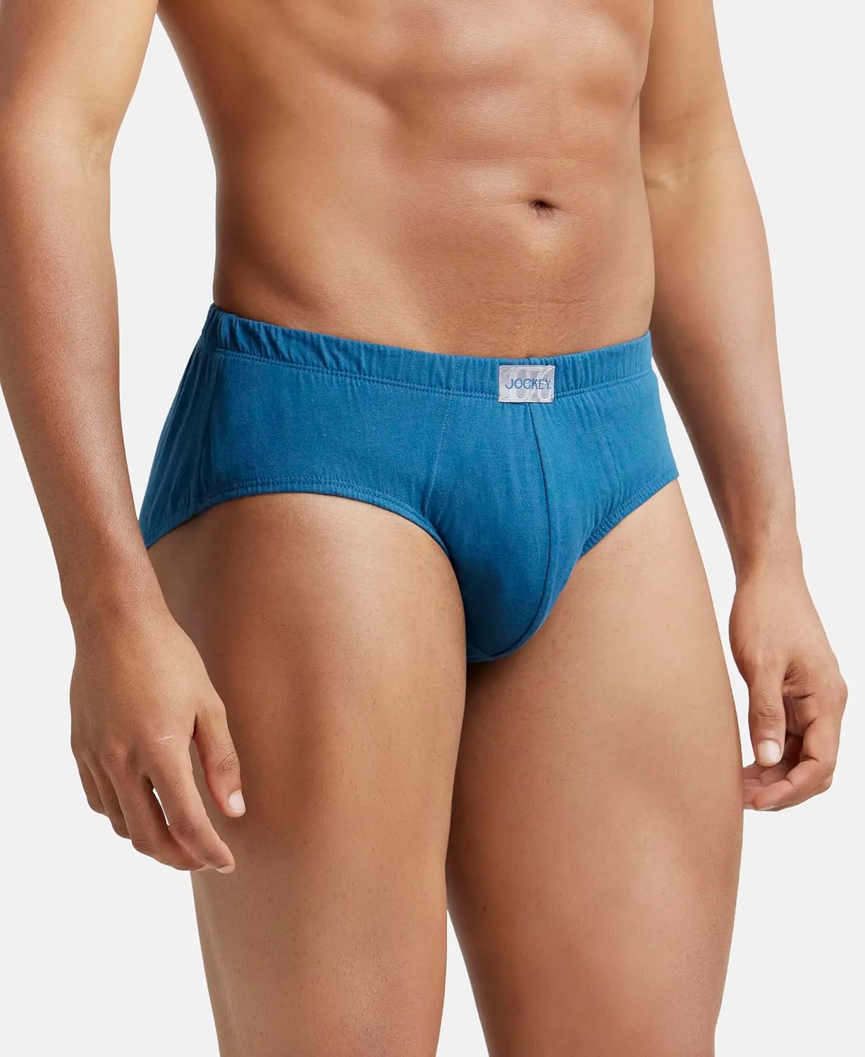 Jockey 8035 Men's Super Combed Cotton Solid Poco Brief with Ultrasoft Concealed Waistband (Pack of 2)