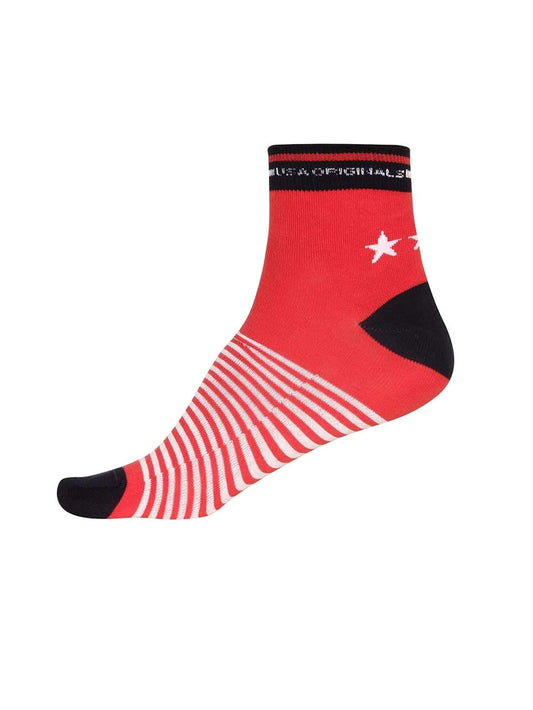 Jockey Men's Cotton Ankle Socks (7001_Assorted-Color and Print May Vary_Free Size)(color may vary)