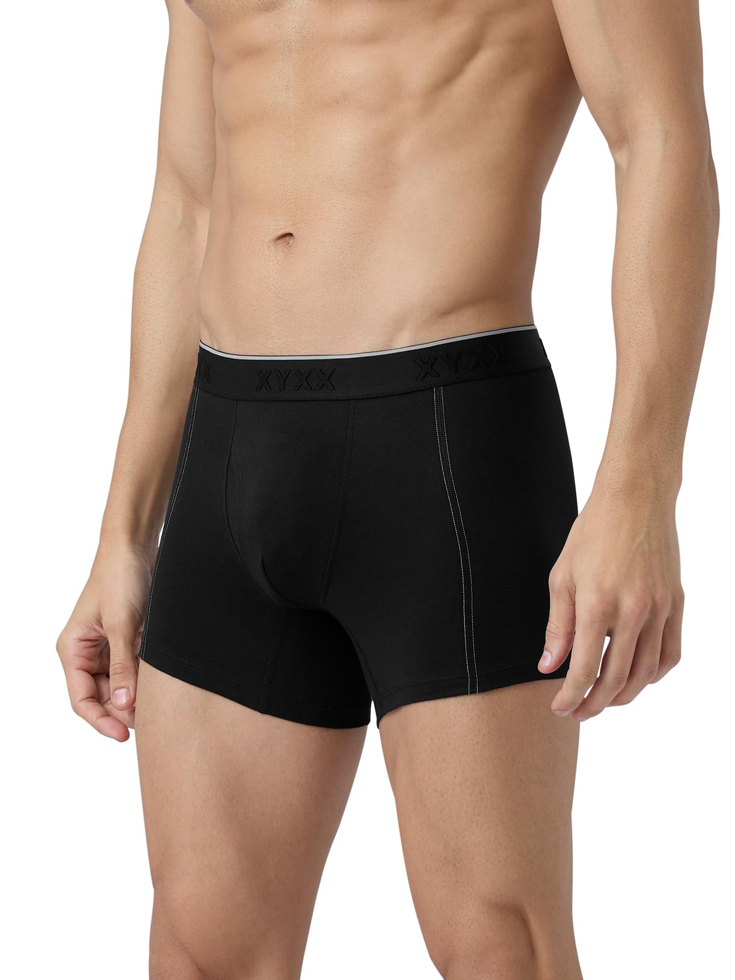 XYXX Men's Crux 100% Super Combed Cotton Regular Fit Solid Antibacterial Trunks with No Marks Waistband