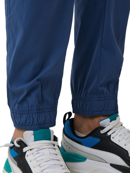 XYXX Men's Skinny Fit Mid Rise Moveo Quick-Dry Cargo Joggers with Drawcord & Utility Pockets
