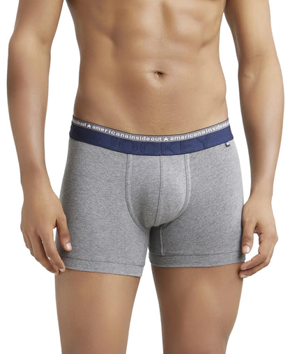 Jockey US60 Men's Super Combed Cotton Elastane Stretch Solid Trunk with Ultrasoft Waistband
