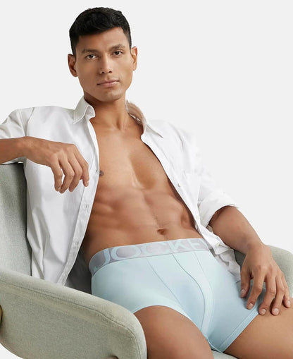 Jockey IC28 Men's Tactel Microfiber Elastane Stretch Solid Trunk with Moisture Move Treatment
