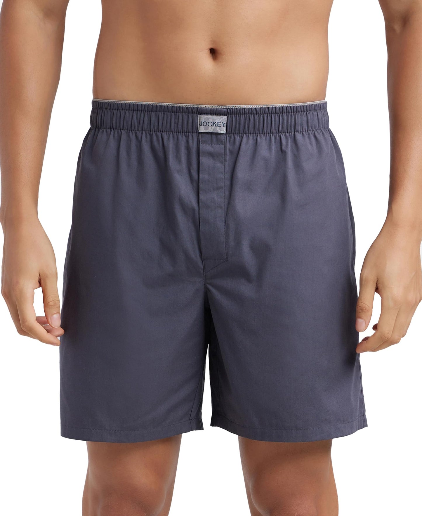 Jockey MC10 Men's Super Combed Mercerized Cotton Woven Fabric Boxer Shorts