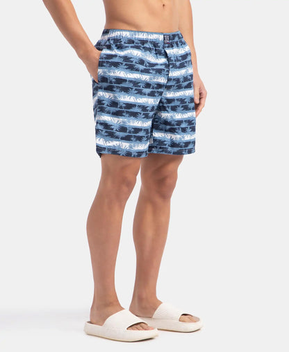 Jockey US57 Men's Super Combed Mercerized Cotton Woven Printed Boxer Shorts with Side Pocket (Pack of 2_Prints May Vary)