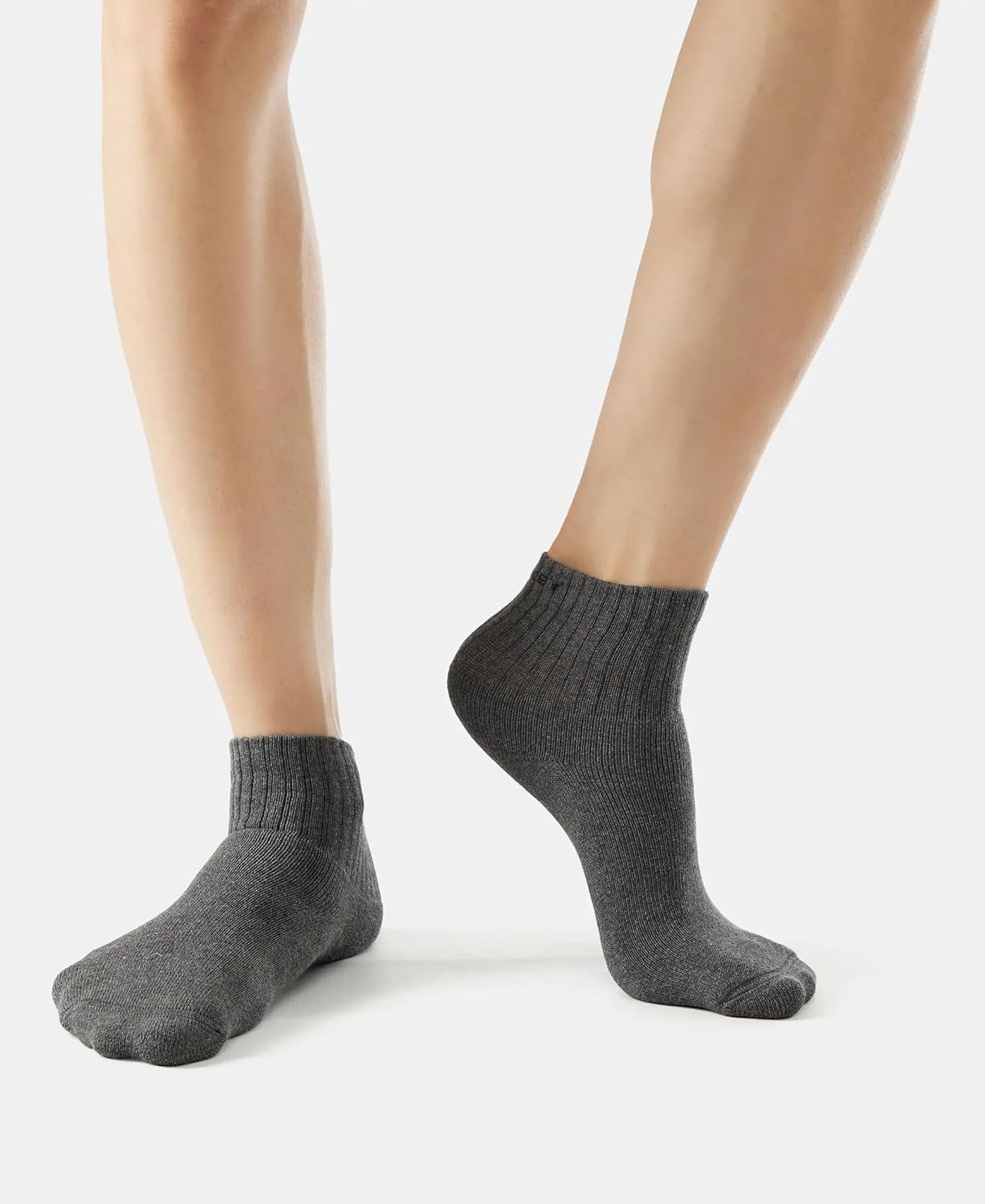 Jockey 7036 Men's Compact Cotton Terry Ankle Length Socks With Stay Fresh Treatment (Pack of 3)
