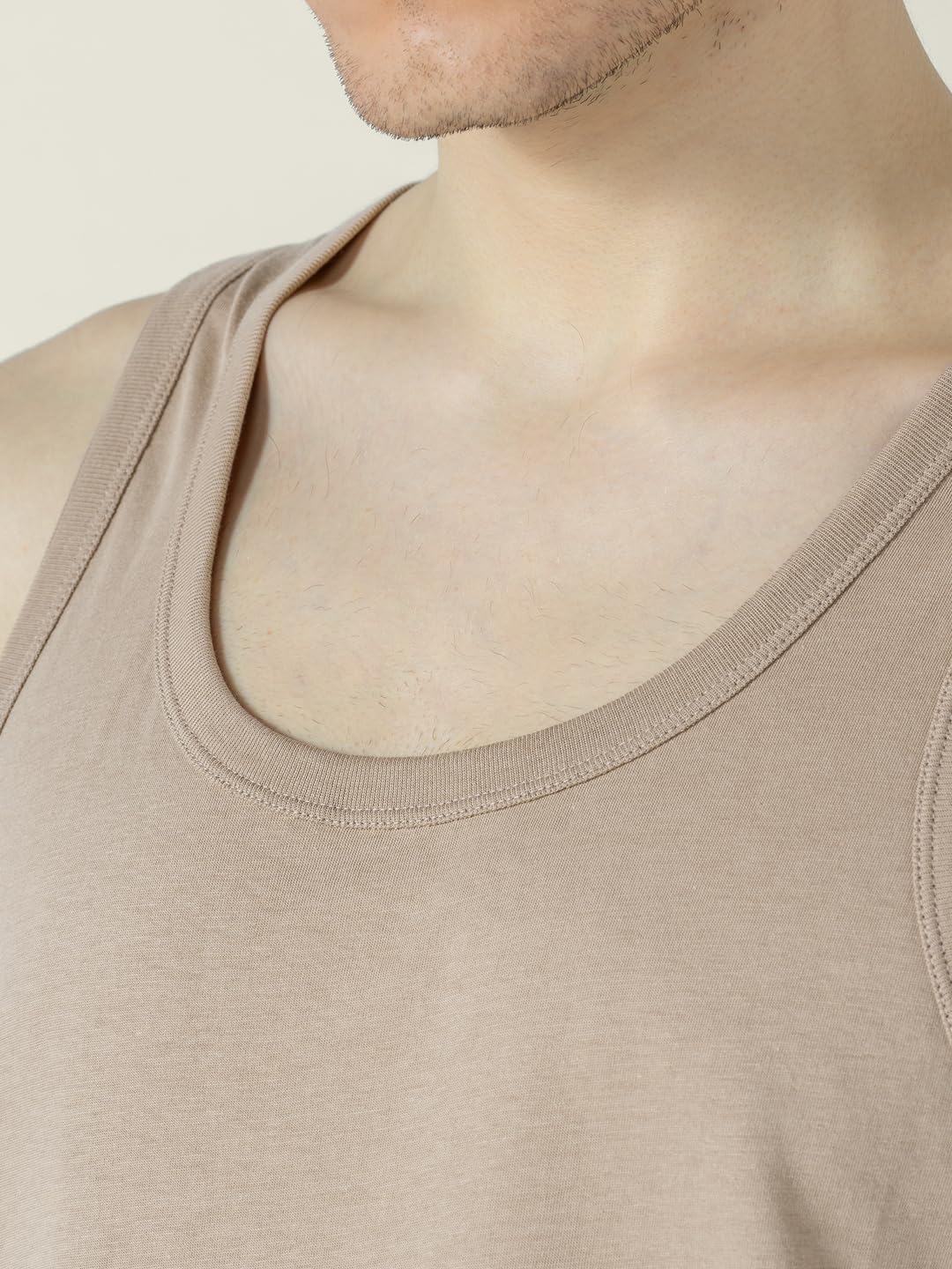 DAMENSCH Neo-Cotton Round Neck Vest for Man, Anti-Bacterial, Shape Retaining Vest, 100% Cotton Banyan for Men, Buttery Soft Inner Baniyan