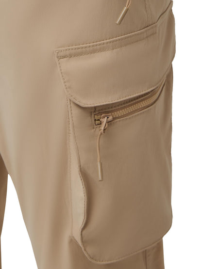XYXX Men's Skinny Fit Mid Rise Moveo Quick-Dry Cargo Joggers with Drawcord & Utility Pockets