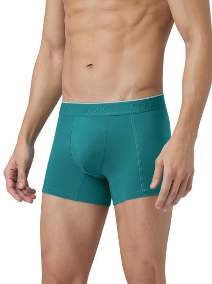 XYXX Men's Crux 100% Super Combed Cotton Regular Fit Solid Antibacterial Trunks with No Marks Waistband
