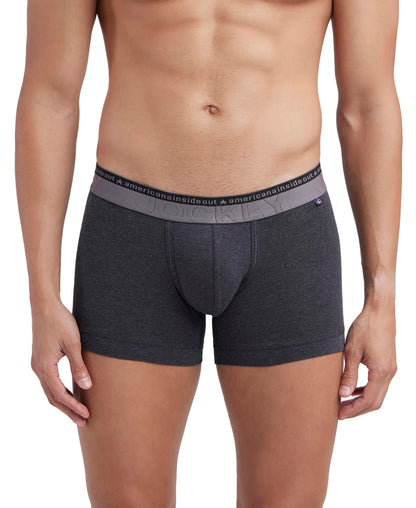 Jockey US60 Men's Super Combed Cotton Elastane Stretch Solid Trunk with Ultrasoft Waistband