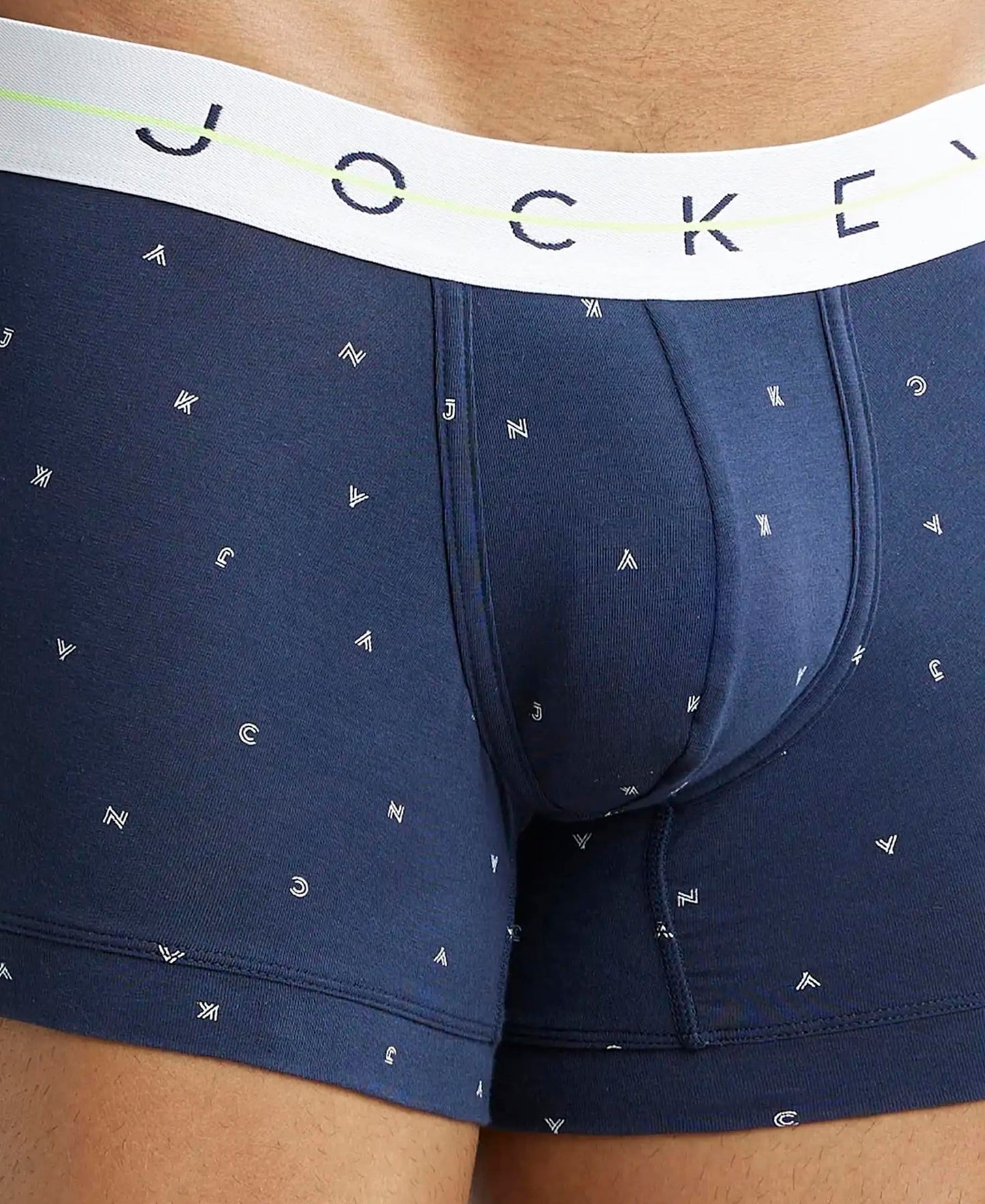 Jockey NY02 Men's Super Combed Cotton Elastane Stretch Printed Trunk with Ultrasoft Waistband (Prints May Vary)