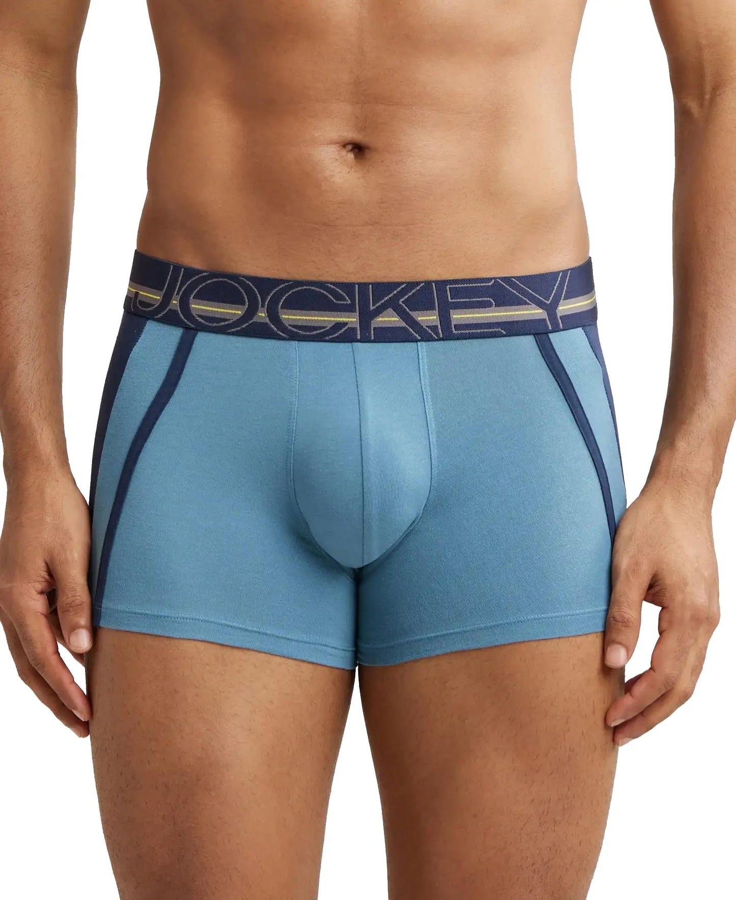 Jockey US21 Men's Super Combed Cotton Elastane Stretch Solid Trunk with Ultrasoft Waistband