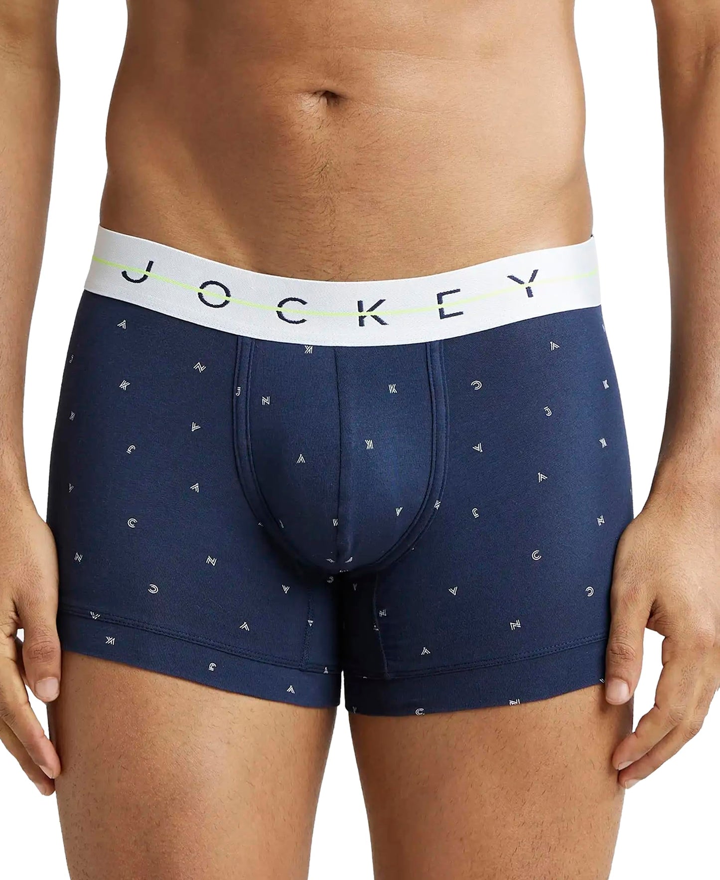 Jockey NY02 Men's Super Combed Cotton Elastane Stretch Printed Trunk with Ultrasoft Waistband (Prints May Vary)