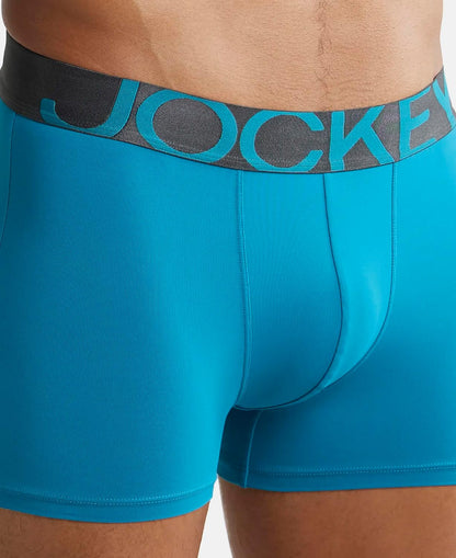 Jockey IC28 Men's Tactel Microfiber Elastane Stretch Solid Trunk with Moisture Move Treatment