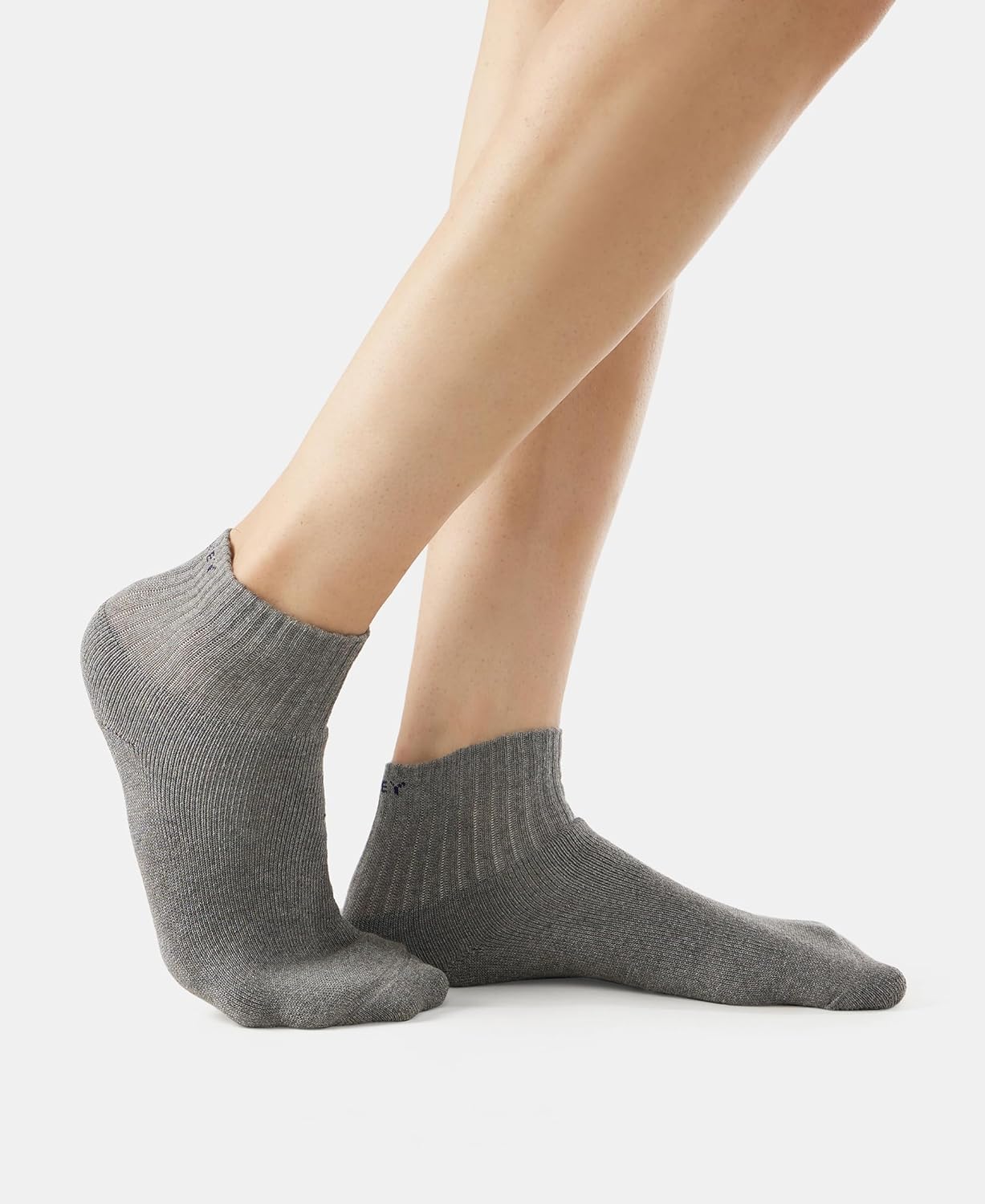 Jockey 7036 Men's Compact Cotton Terry Ankle Length Socks With Stay Fresh Treatment (Pack of 3)