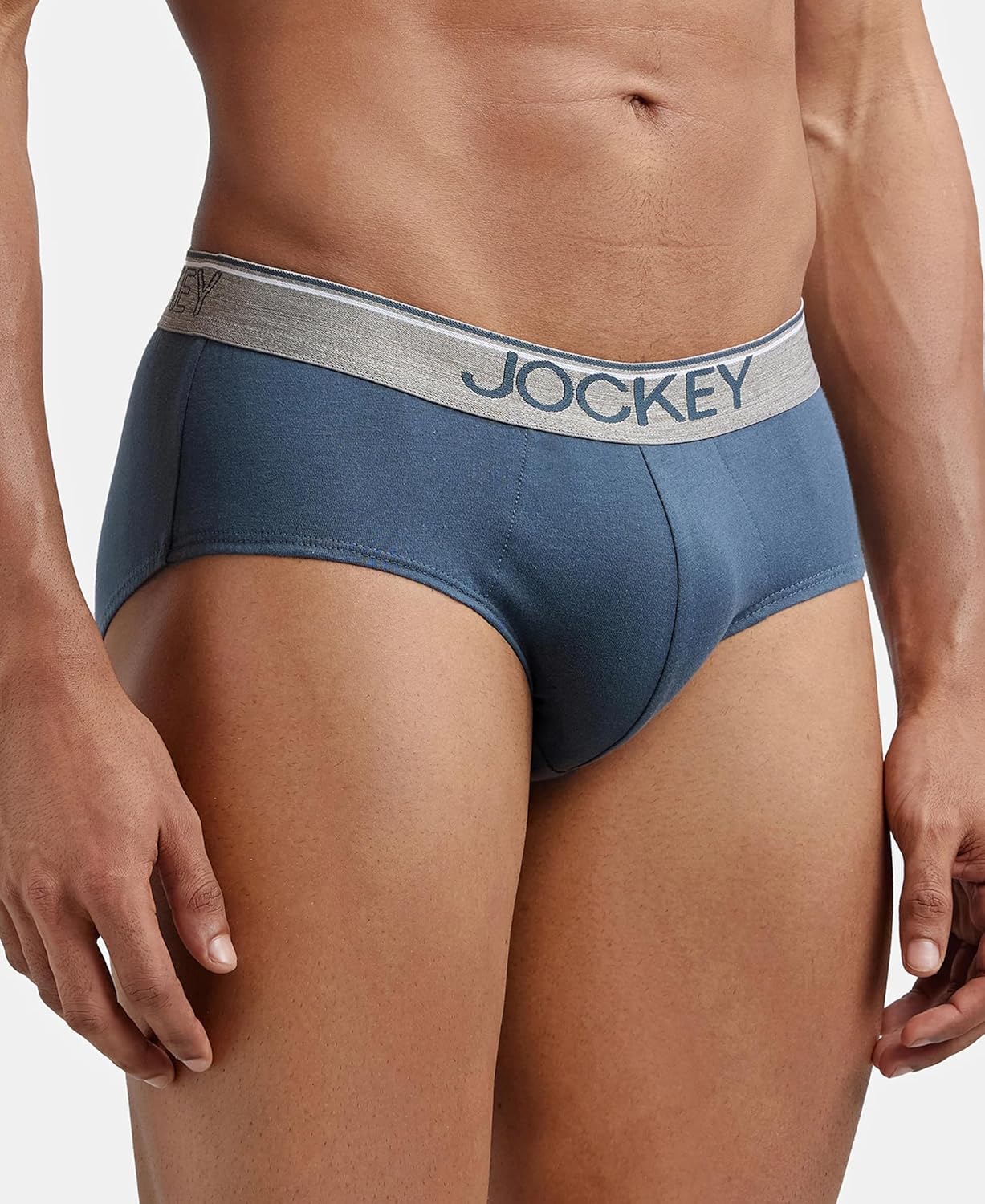 Jockey 8037 Men's Super Combed Cotton Solid Brief with Ultrasoft Waistband (Pack of 2)