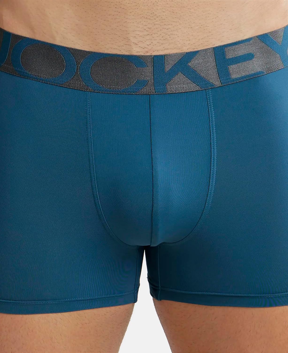 Jockey IC28 Men's Tactel Microfiber Elastane Stretch Solid Trunk with Moisture Move Treatment