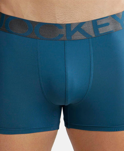 Jockey IC28 Men's Tactel Microfiber Elastane Stretch Solid Trunk with Moisture Move Treatment