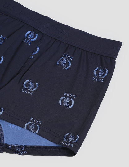 U.S. POLO ASSN. Men's Nylon Stretch Printed AT002 Active Trunks - Pack of 1