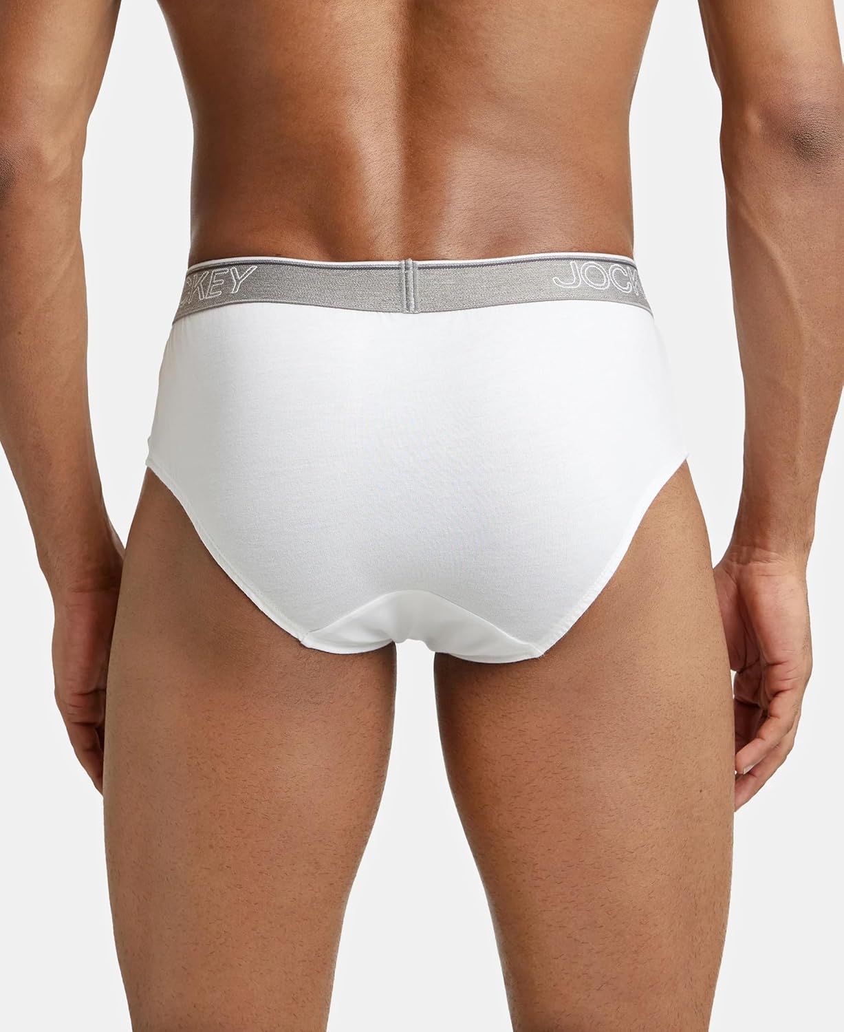 Jockey 8037 Men's Super Combed Cotton Solid Brief with Ultrasoft Waistband (Pack of 2)