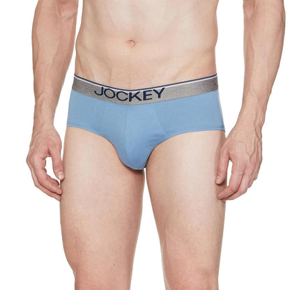 Jockey 8037 Men's Super Combed Cotton Solid Brief with Ultrasoft Waistband (Pack of 2)