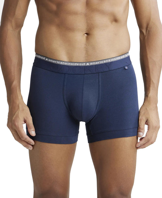 Jockey US60 Men's Super Combed Cotton Elastane Stretch Solid Trunk with Ultrasoft Waistband
