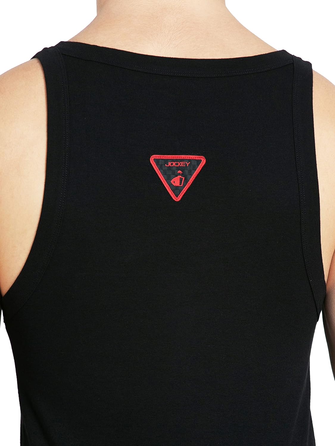 Jockey US26 Men's Super Combed Cotton Rib Square Neckline Gym Vest
