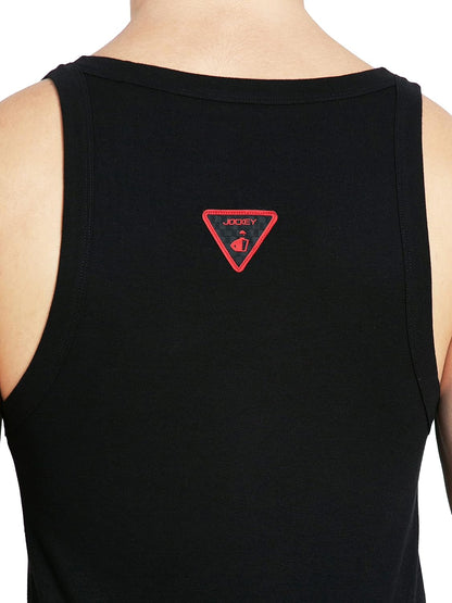Jockey US26 Men's Super Combed Cotton Rib Square Neckline Gym Vest