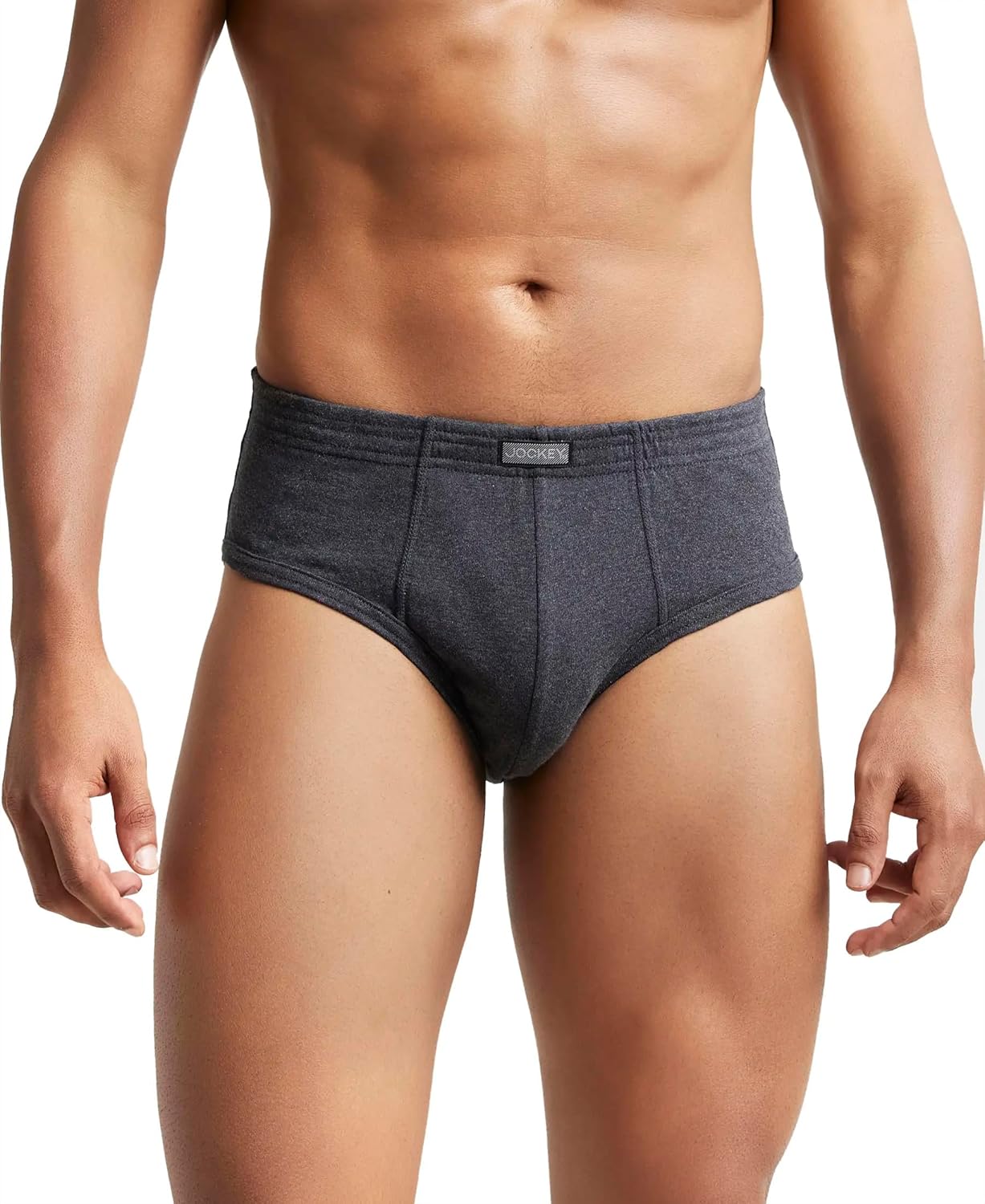 Jockey 1009 Men's Super Combed Cotton Rib Solid Brief with Stay Fresh Properties (Pack of 2)