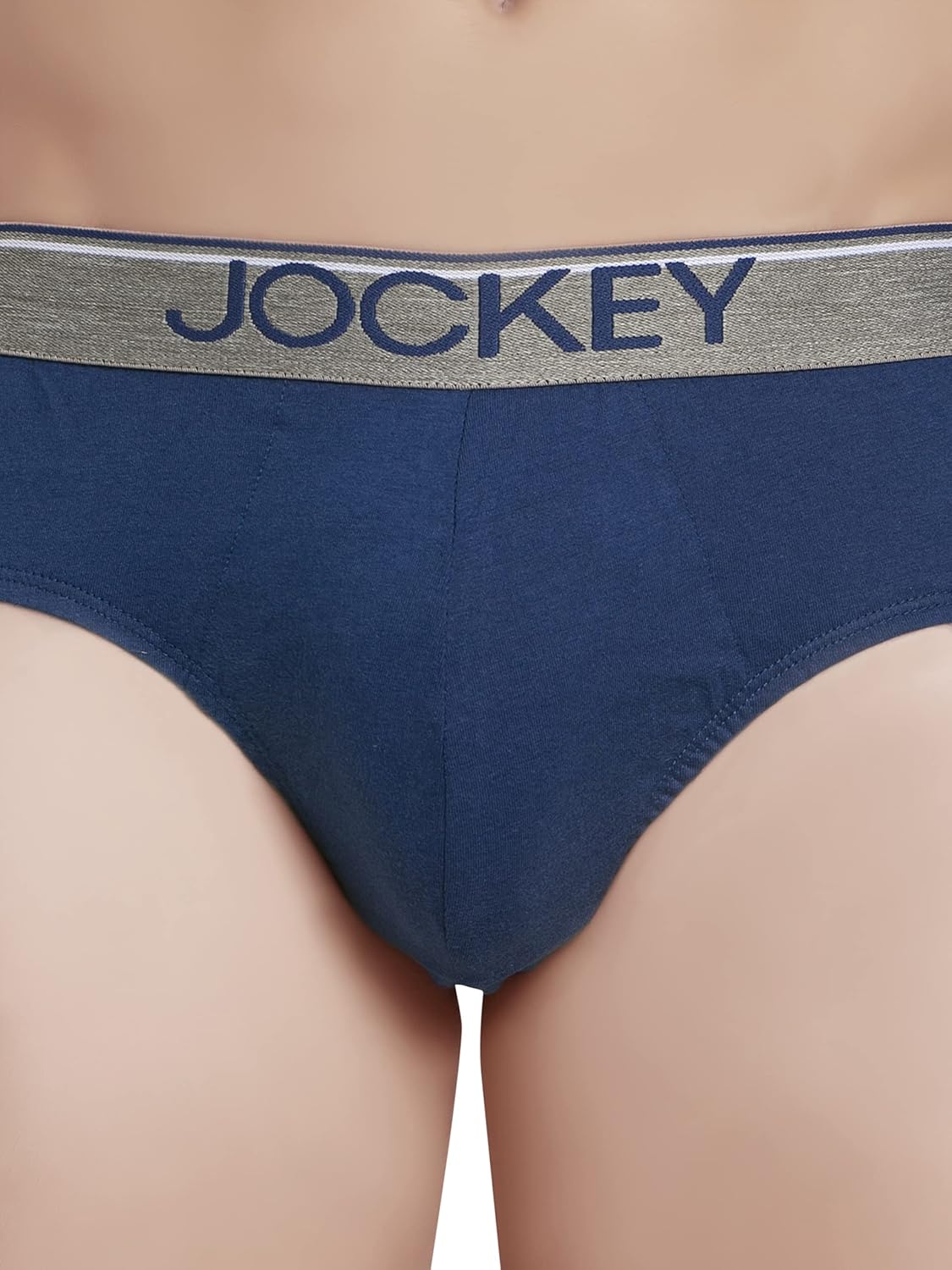 Jockey 8037 Men's Super Combed Cotton Solid Brief with Ultrasoft Waistband (Pack of 2)