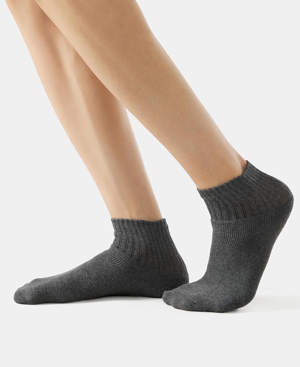 Jockey 7036 Men's Compact Cotton Terry Ankle Length Socks With Stay Fresh Treatment (Pack of 3)