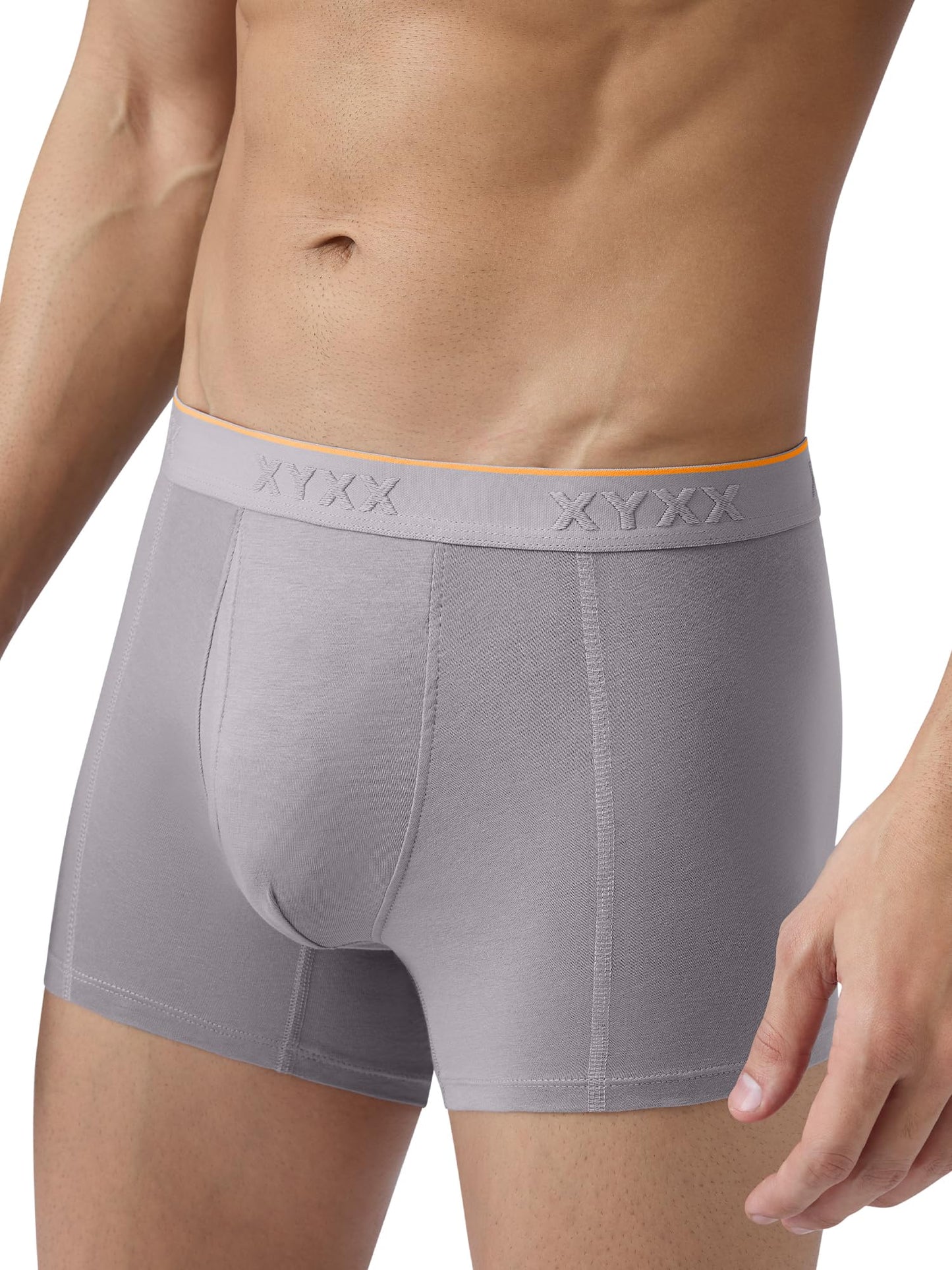 XYXX Men's Crux 100% Super Combed Cotton Regular Fit Solid Antibacterial Trunks with No Marks Waistband