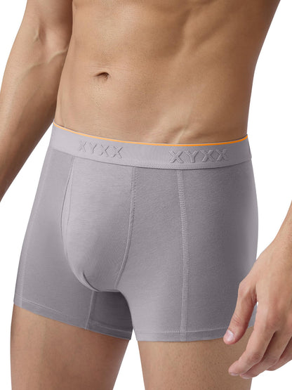 XYXX Men's Crux 100% Super Combed Cotton Regular Fit Solid Antibacterial Trunks with No Marks Waistband