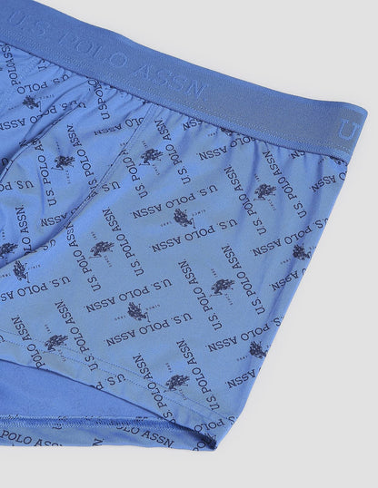 U.S. POLO ASSN. Men's Nylon Stretch Printed AT002 Active Trunks - Pack of 1