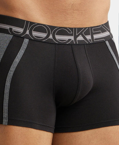 Jockey US21 Men's Super Combed Cotton Elastane Stretch Solid Trunk with Ultrasoft Waistband