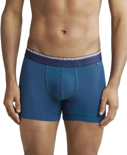 Jockey US60 Men's Super Combed Cotton Elastane Stretch Solid Trunk with Ultrasoft Waistband