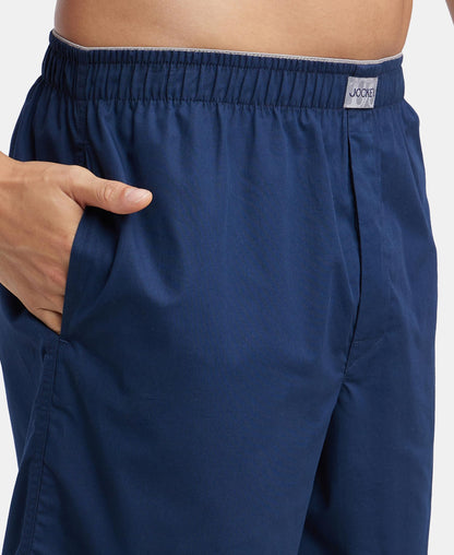 Jockey MC10 Men's Super Combed Mercerized Cotton Woven Fabric Boxer Shorts