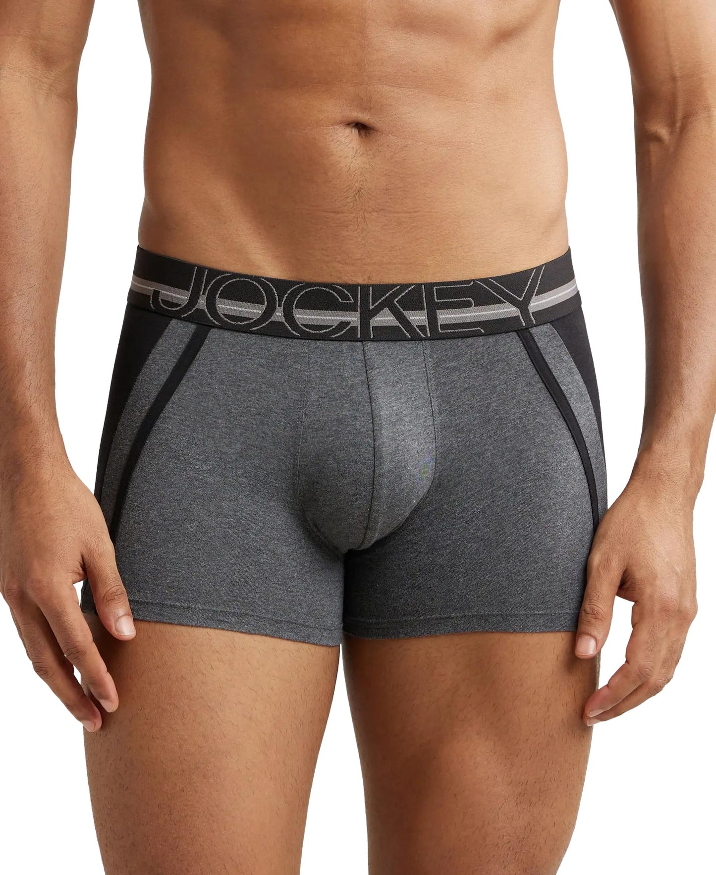 Jockey US21 Men's Super Combed Cotton Elastane Stretch Solid Trunk with Ultrasoft Waistband