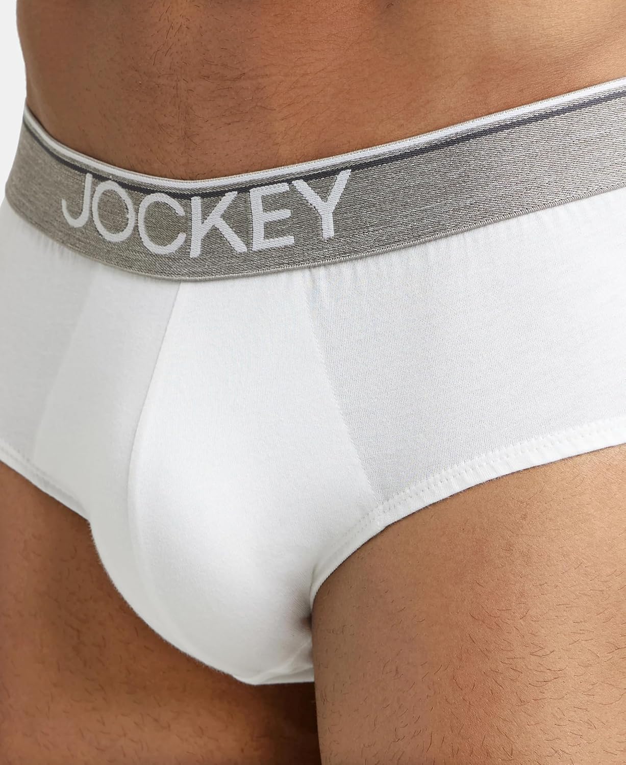 Jockey 8037 Men's Super Combed Cotton Solid Brief with Ultrasoft Waistband (Pack of 2)